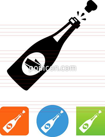 400x521 Champagne Bottle Icon