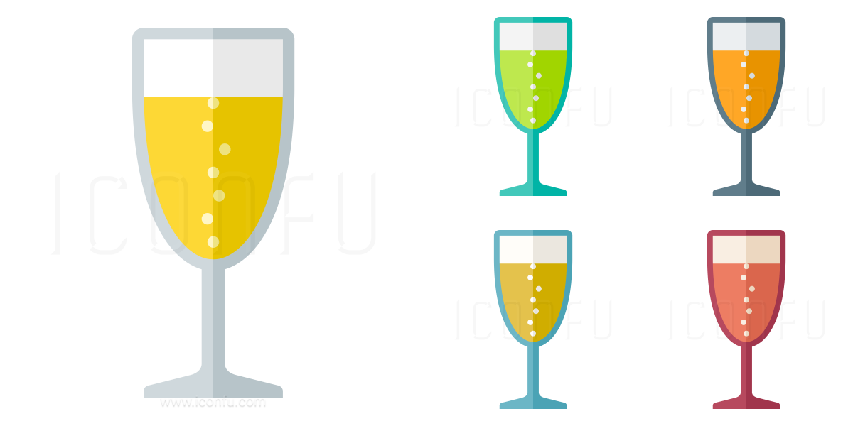 1200x600 Champagne Glass Icon