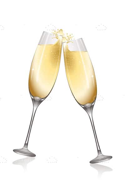 400x600 Champagne Glasses Toasting