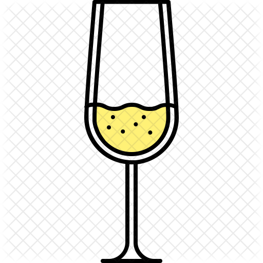 512x512 Champagne Icon Of Colored Outline Style