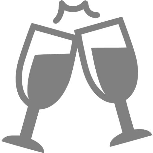 512x512 Gray Champagne Icon