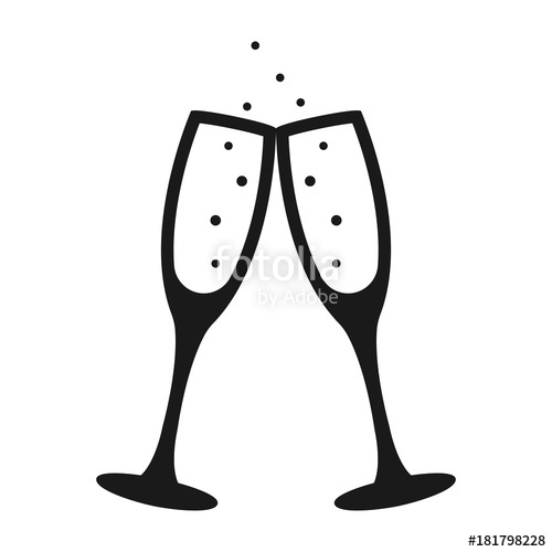 500x500 Champagne Glass Icon Stock Image And Royalty Free Vector