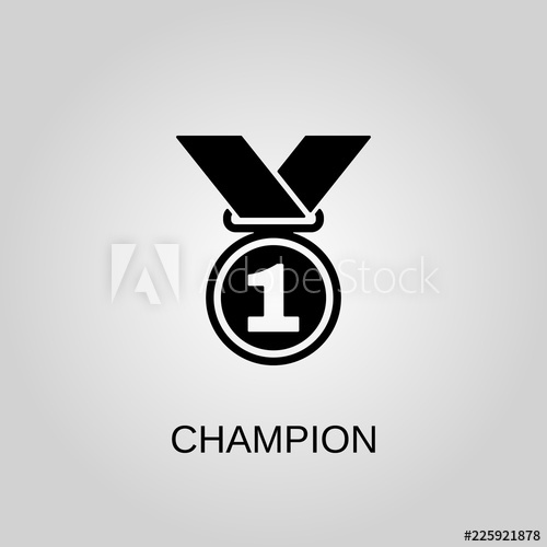 500x500 Champion Icon Champion Symbol Flat Design Stock
