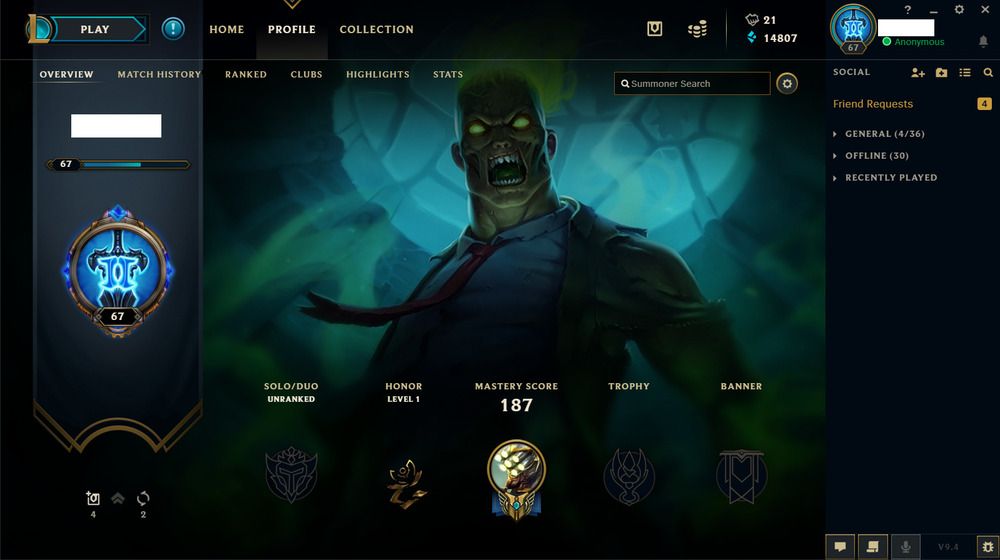 1000x560 League Of Legends Euw Acc With Original Championship Riven