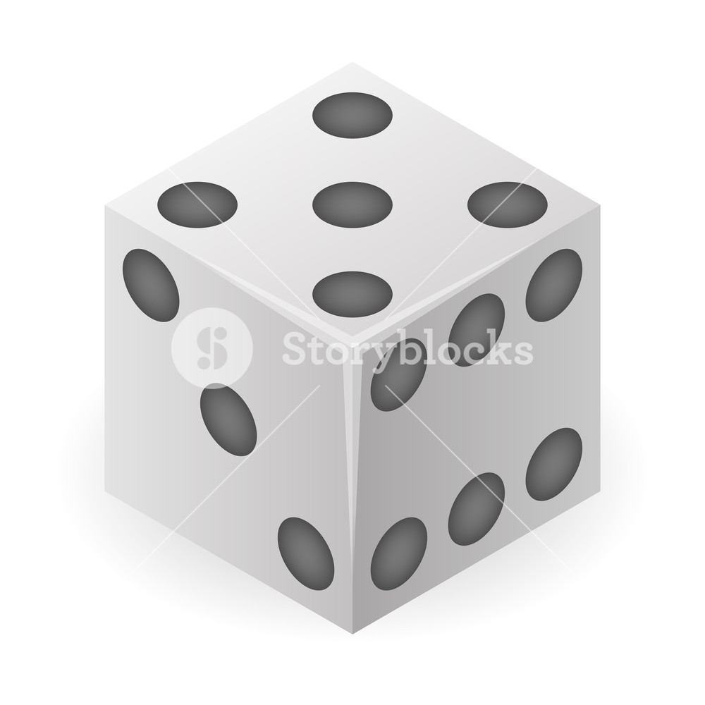 1000x1000 Chance Dice Icon Isometric Of Chance Dice Vector Icon For Web