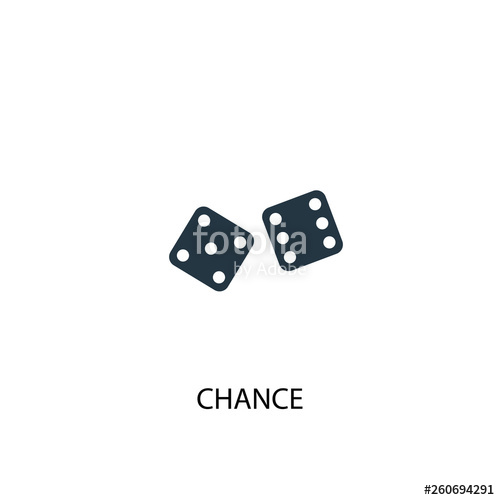 500x500 Chance Icon Simple Element Illustration Chance Concept Symbol