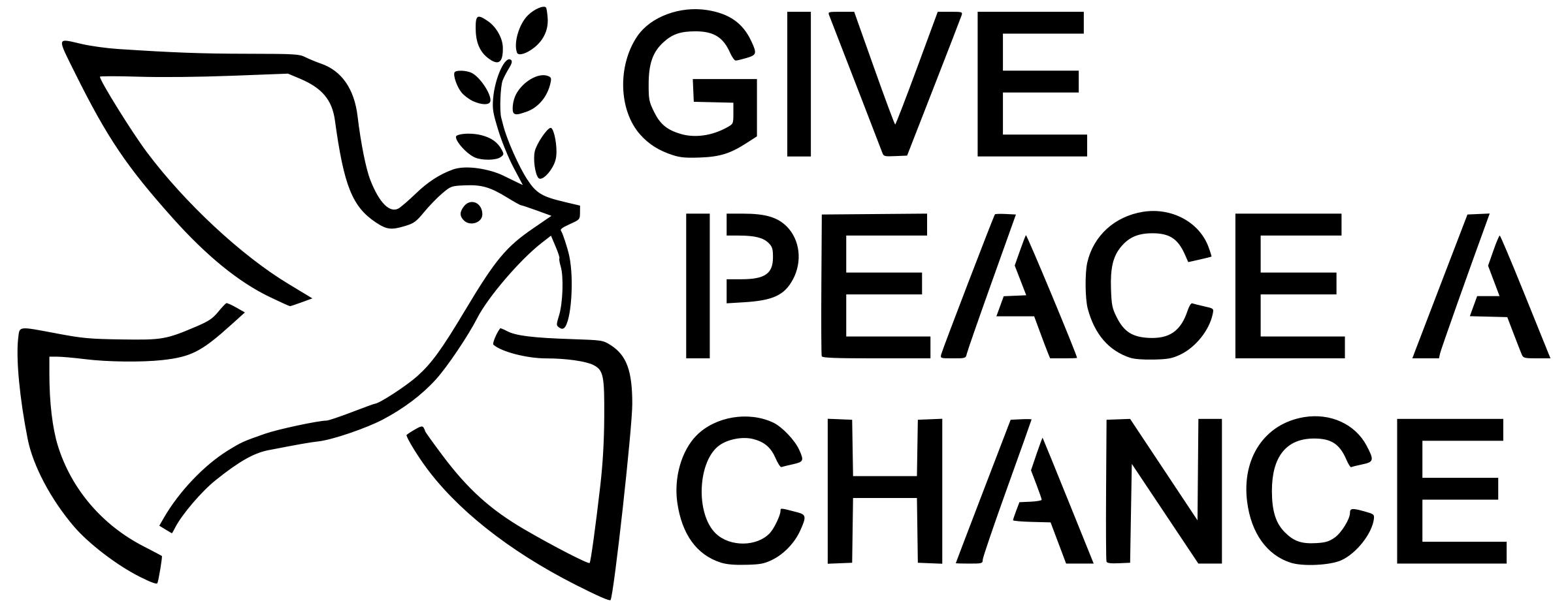 2400x930 Give Peace A Chance Icons Png