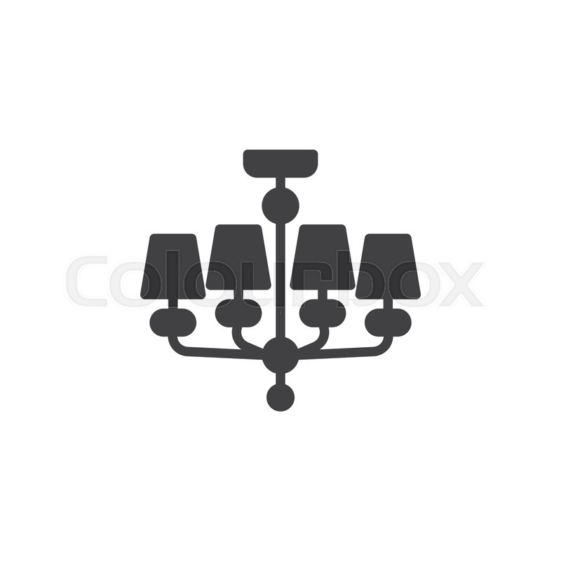 800x800 Chandelier, Furniture Vector Icon Stock Vector Colourbox