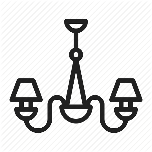 512x512 Chandelier, Interior, L Light Icon