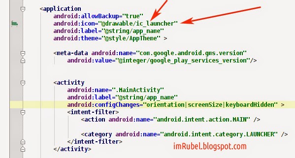 599x321 How To Change App Icon In Android Studio I M Rubel