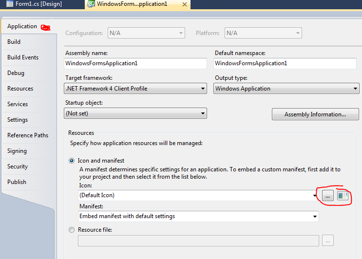 743x532 Application Icon Doesn't Change Correctly Using C