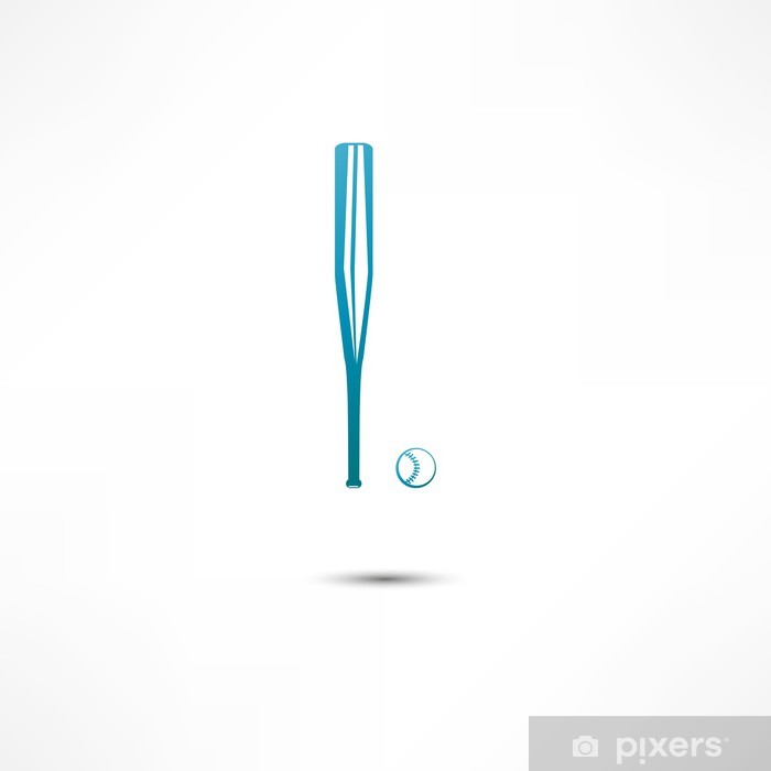 700x700 Baseball And Bat Icon Wall Mural We Live To Change