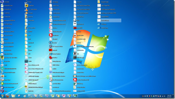 Change Windows Desktop Icons Into Small Explorer List View 604x342 Change Windows Desktop Icons Into Small Explorer List View