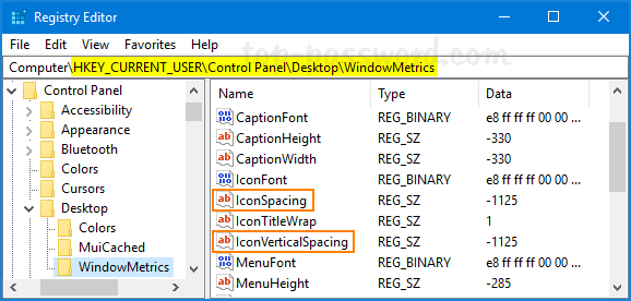 How To Change Desktop Icon Spacing In Windows 578x276 How To Change Desktop Icon Spacing In Windows