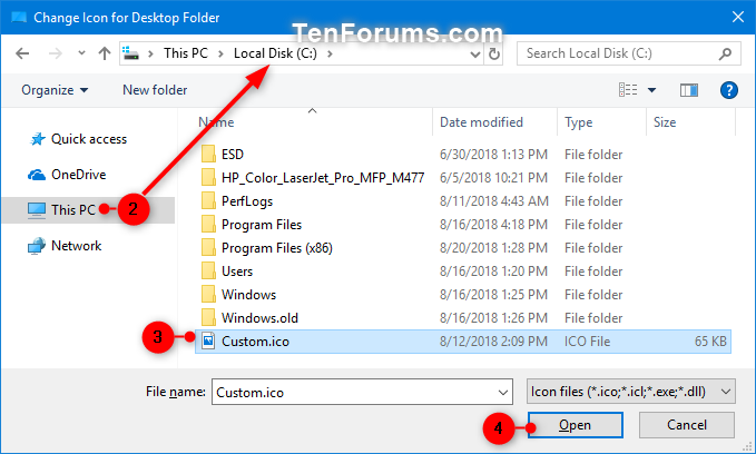 679x408 Change Or Restore Desktop Folder Icon In Windows Tutorials