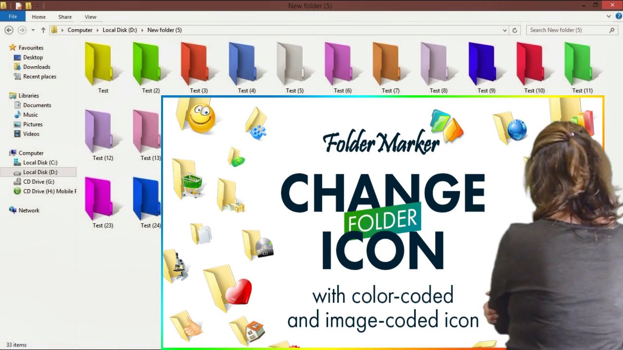 1280x720 Changing Folder Color Or Icon In Windows Pc