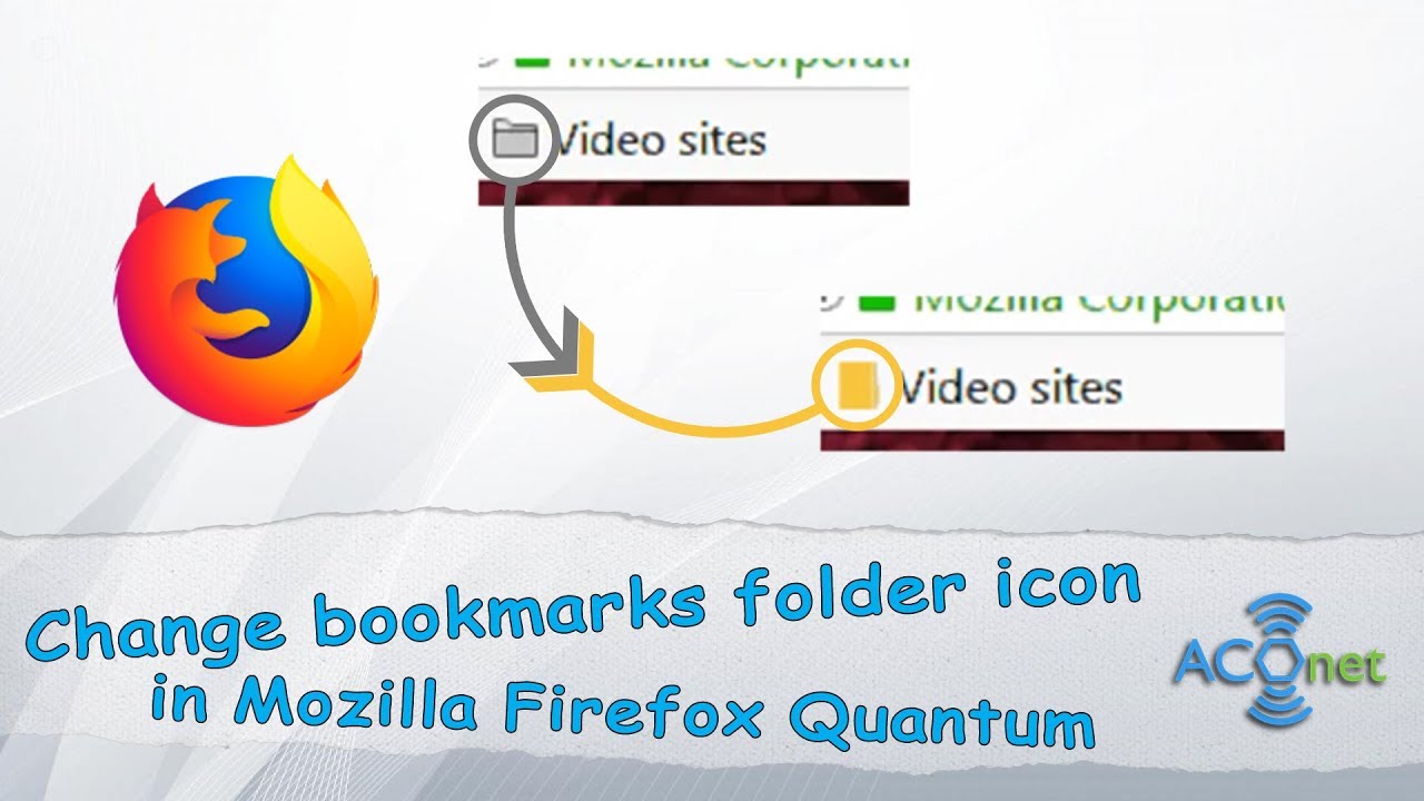 1280x720 How To Change Bookmark Folder Icon In Firefox Quantum Web Browser