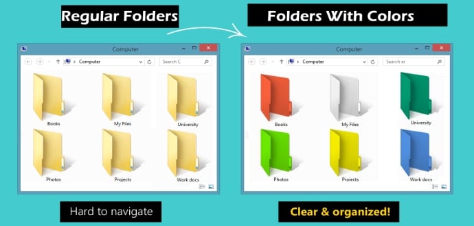 690x330 How To Change Folder Icon Color In Windows Techworm