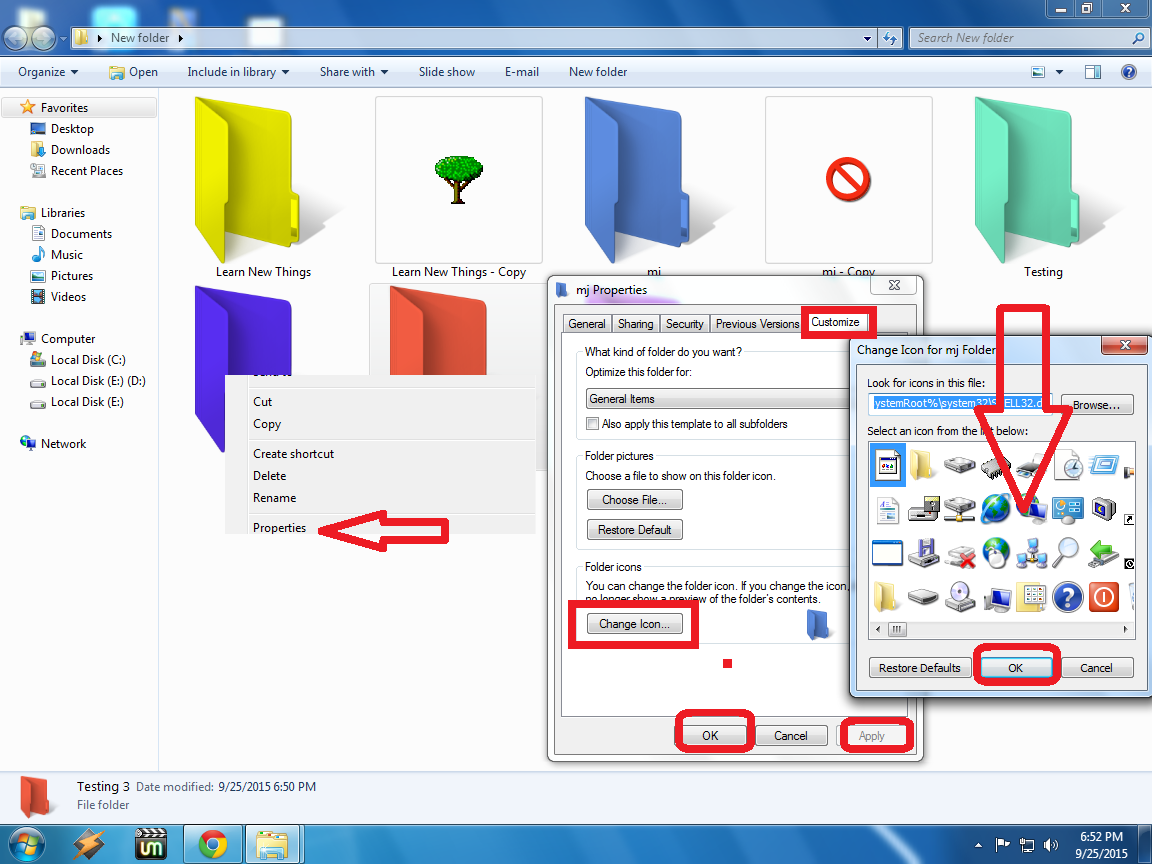 1152x864 Learn New Things How To Change Folder Icons Colors In Windows Pc