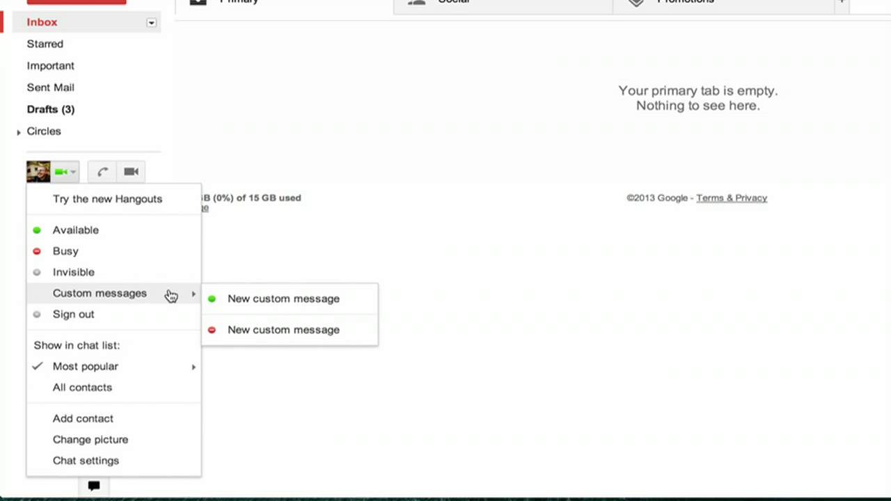 1280x720 How To Change The Google Chat Status Green Dot Icon Using