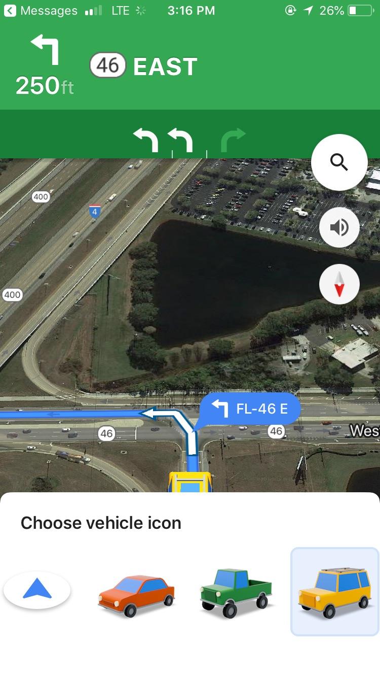 750x1334 Request Change The Vehicle Icon In Google Maps Jailbreak