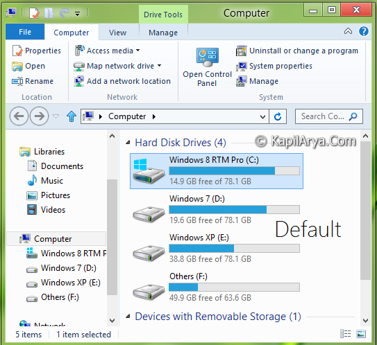 543x498 How To Change Drive Icons In Windows