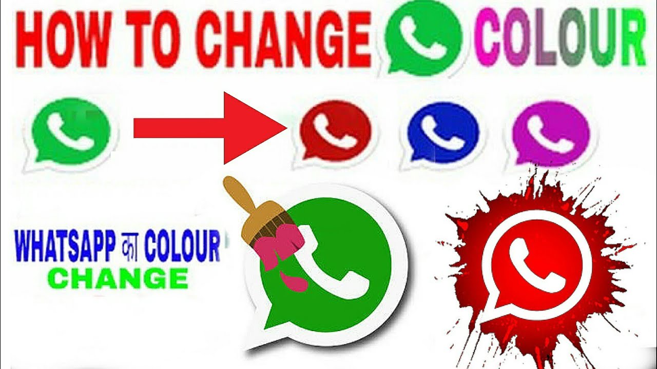 1280x720 How To Change Whatsapp Icon Color On Androidhindi Urdu Tips