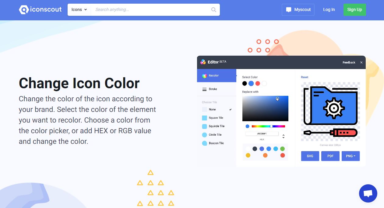 1261x684 Free Online Icon Editor