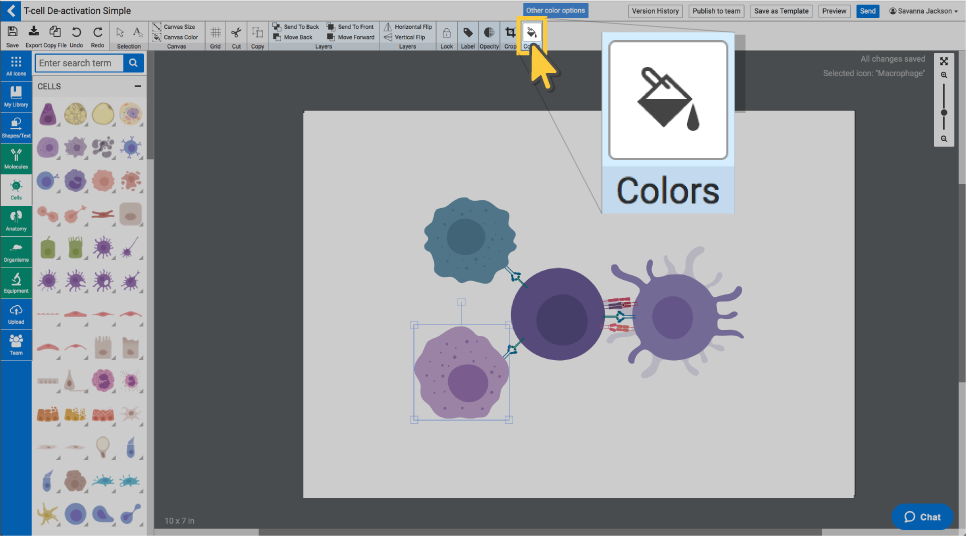 966x536 Changing The Color Of An Icon On The Canvas Biorender Support