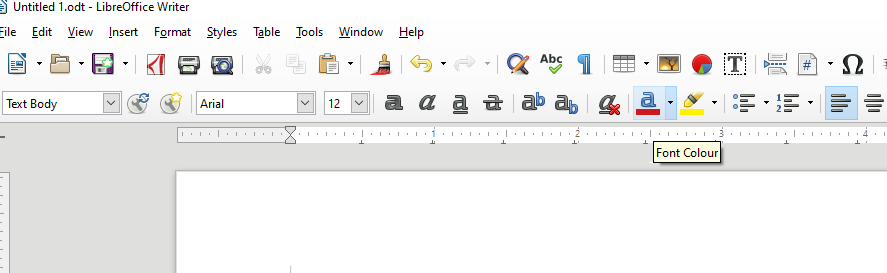 887x273 Writer Toolbar Font Color Icon Gt Won't Change Default