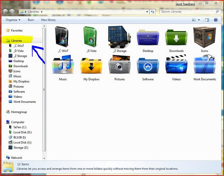 750x589 Change The Library Icon