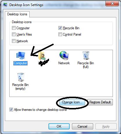 417x463 Changing The Icons In Windows
