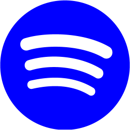 256x256 Blue Spotify Icon