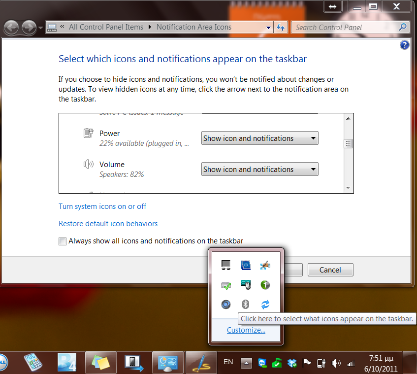 847x759 Tip Quick Way To Change Taskbar Tray Icon Visibility George