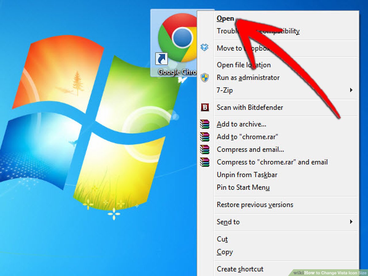 1200x900 How To Change Vista Icon Size Steps