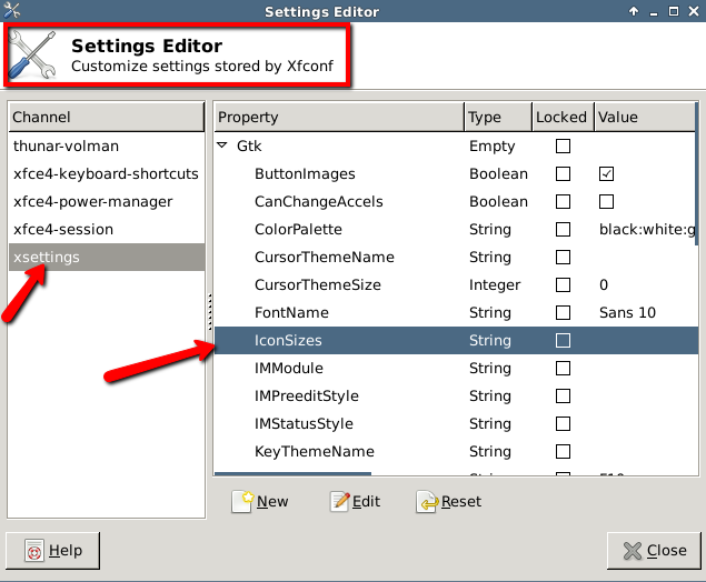635x524 Change Xfce Panel Launcher Icon Size