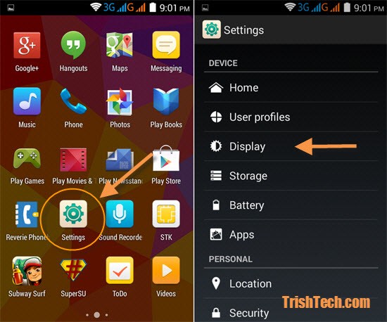 550x458 How To Change The Font Size In Android