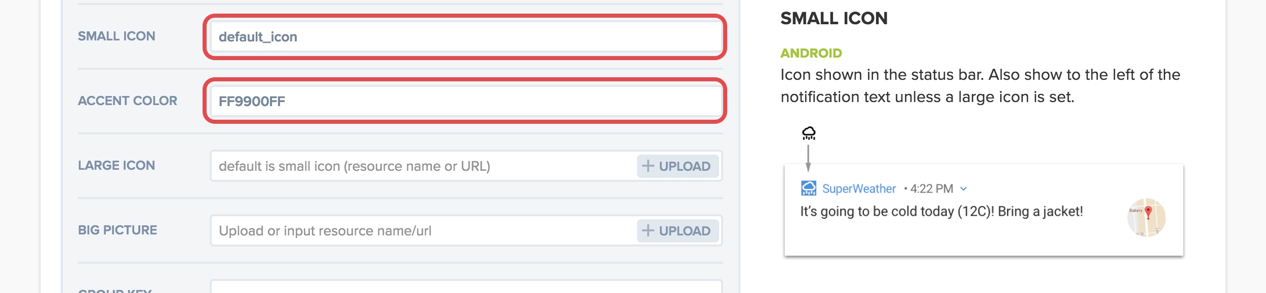 2500x580 Android Notification Icons