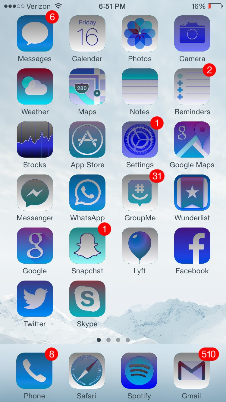 how to change the color of your iphone icons
