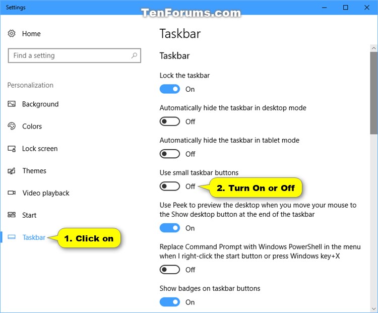 Use Large Or Small Taskbar Buttons In Windows Tutorials 750x621 Use Large Or Small Taskbar Buttons In Windows Tutorials