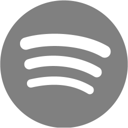 256x256 Gray Spotify Icon