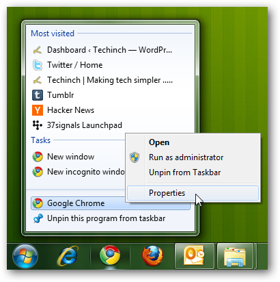 change icon type windows 7