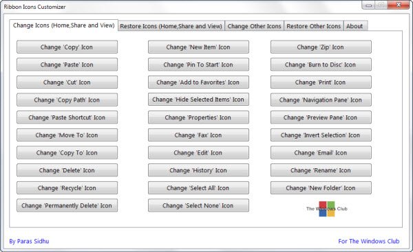 600x367 Ribbon Icons Customizer Change Windows Explorer Ribbon Icons Easily