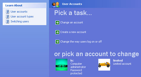 how to change icon picture windows xp