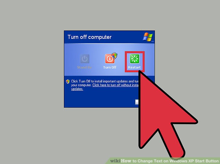 728x545 Ways To Change Text On Windows Xp Start Button