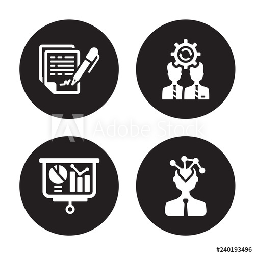 500x500 Vector Icon Set Confidentiality Agreement, Benchmarking