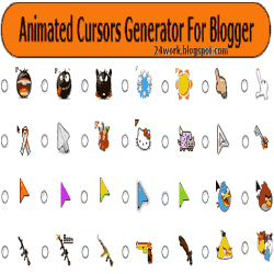 250x250 How To Change Mouse Cursor In Blogger Blog To Animated Cursors
