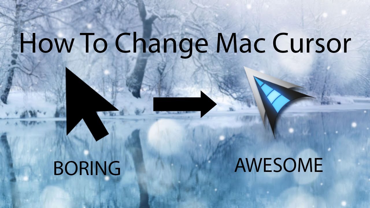 how to change your cursor icon on macbook air