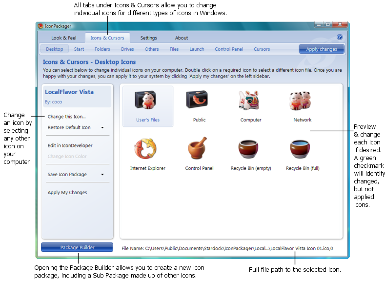 Icons Cursors Overview 789x576 Icons Cursors Overview