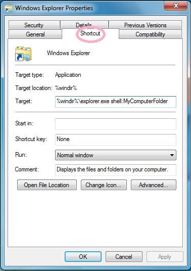 Changing Windows Windows Explorer Taskbar Icon's Default 378x536 Changing Windows Windows Explorer Taskbar Icon's Default